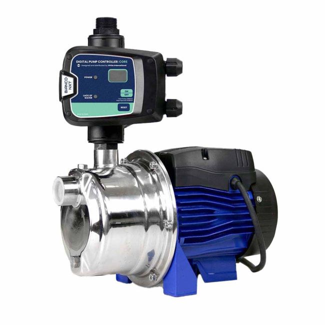 Bianco 50m 0.9W 240V Stainless Steel Surface Mount Pump with nXt Controller BIA-INOX90S2NXT
