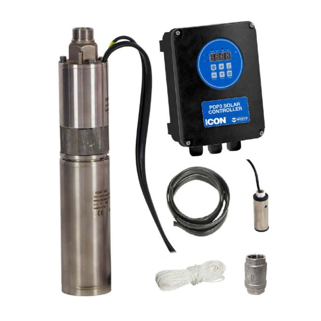 BIANCO SOLAR KIT 0.37KW MOTOR W/P&P ISOLATOR BIA PDP3-SOLAR370 