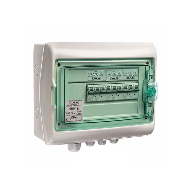 DAB Electrical Circuit Breaker Panel Suits 2 & 4 ESYBOX MAX KITS (Single Phase) DAB-E2G5.2M