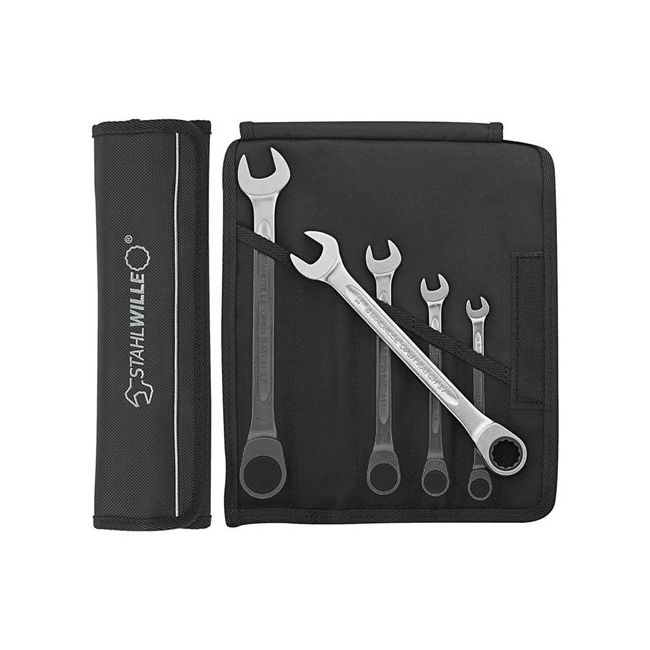 Stahlwille 5PC 8-19mm Combination Ratcheting Spanner Set SW17F/5