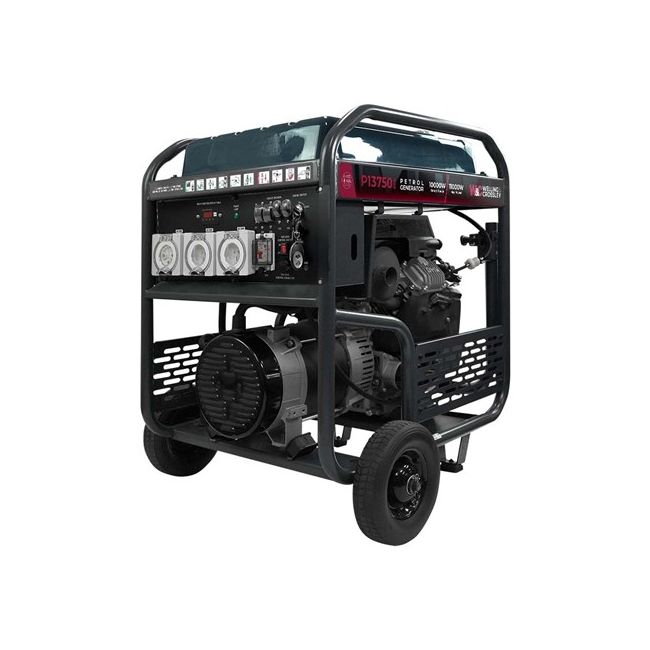 Welling & Crossley 13.75 kVA Open Frame AVR Petrol Generator E-Start & RCD WC-P13750RCD