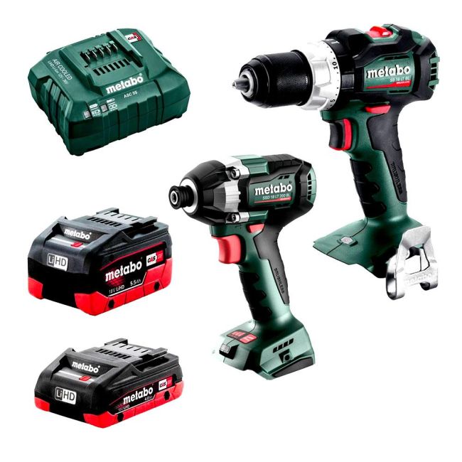 Metabo 18V 4.0Ah/5.5Ah Li-ion Brushless 2 Piece Combo Kit AU68204450 