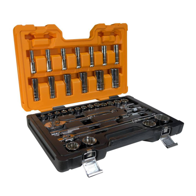 Gearwrench 36PC 1/2" Metric Deep & Standard Socket Set 83063N