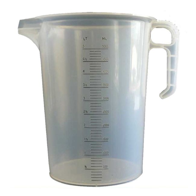 Measuring Jug 5 Litre Heavy Duty Made in Australia FJ500