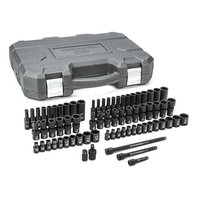 GearWrench 71 Pc. 1/4” Drive Impact Metric & SAE Socket Set 84903