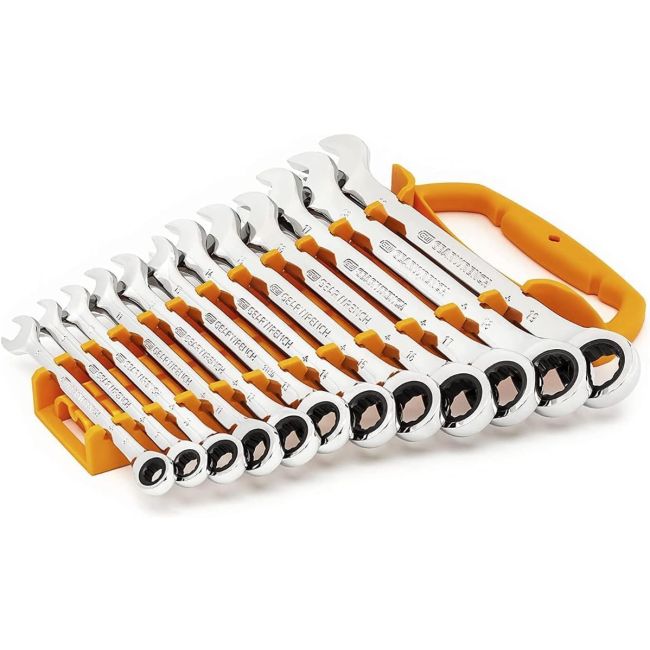Gearwrench 16 Piece 90-Tooth 12 Point Metric Combination Ratcheting Wrench Set 86928