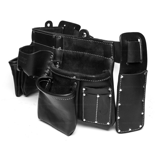 BuildPro Tool Belt Apron Premium Leather Heavy Duty Stitching LW31010