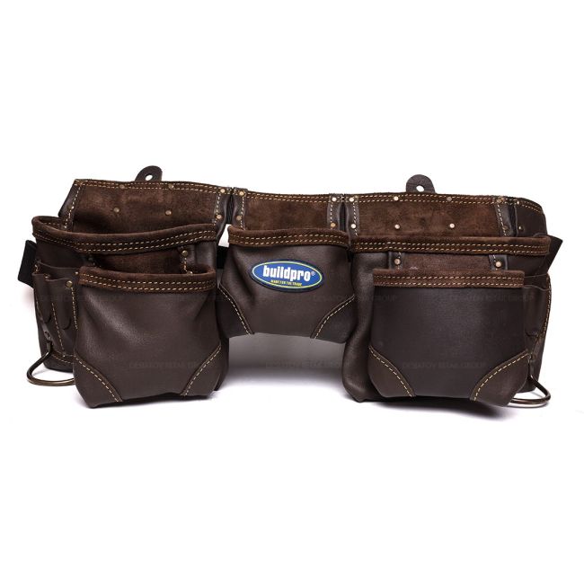 BuildPro Tool Belt Apron 11 Pocket OIL TANNED LEATHER LWTASP011