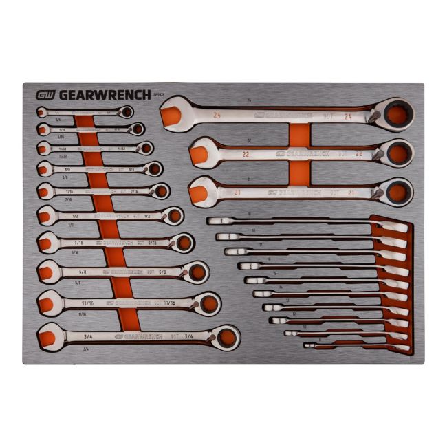Gearwrench 23PC Metric & SAE Reversible Ratcheting Wrench Set 83978