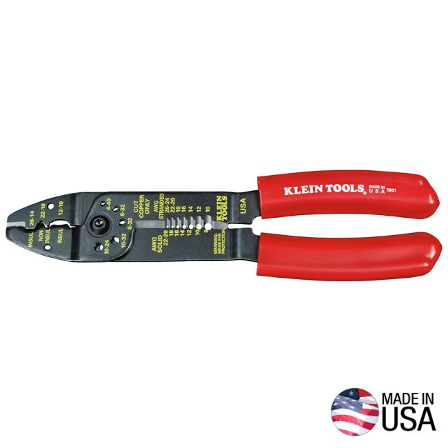Klein 3-In-1 Strppr Crmpr Wire Cutter 8-22Awg A-1001