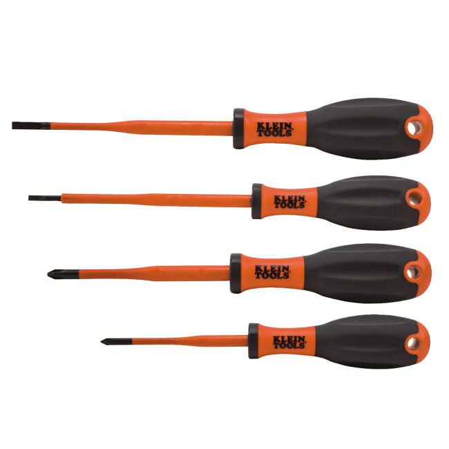 Klein 4-Piece Ergonomic-Grip Insulated Screwdriver Set A-32690-INS