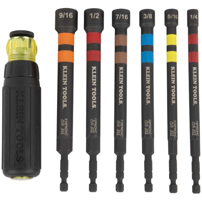 Klein Ratchet Mag Hollow Power Nut Driver Set A-32950