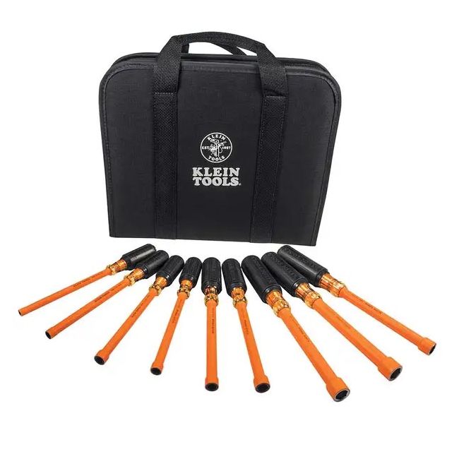 Klein 6inch Shaft Insulated Nut Driver Set - 9 Piece A-33524