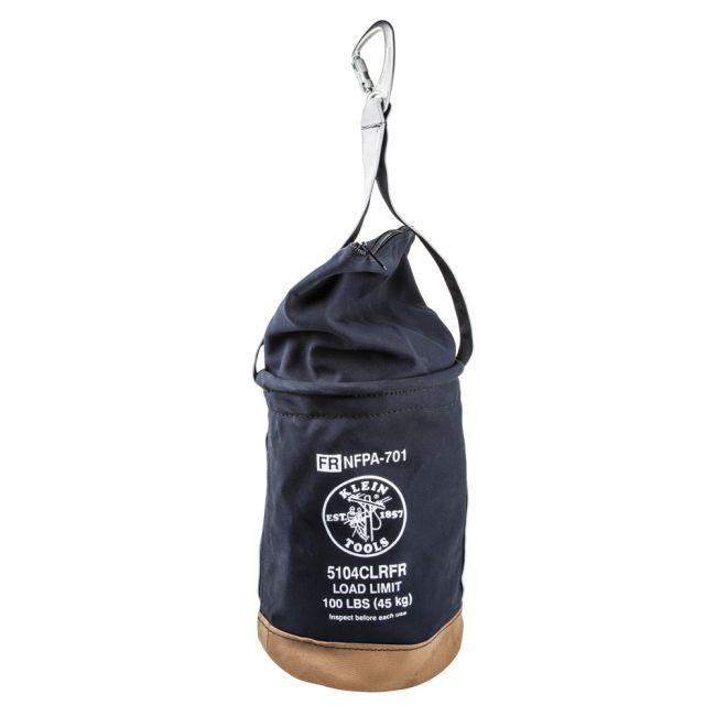 Klein Flame-Resistant Top Closing Canvas Bucket A-5104CLRFR