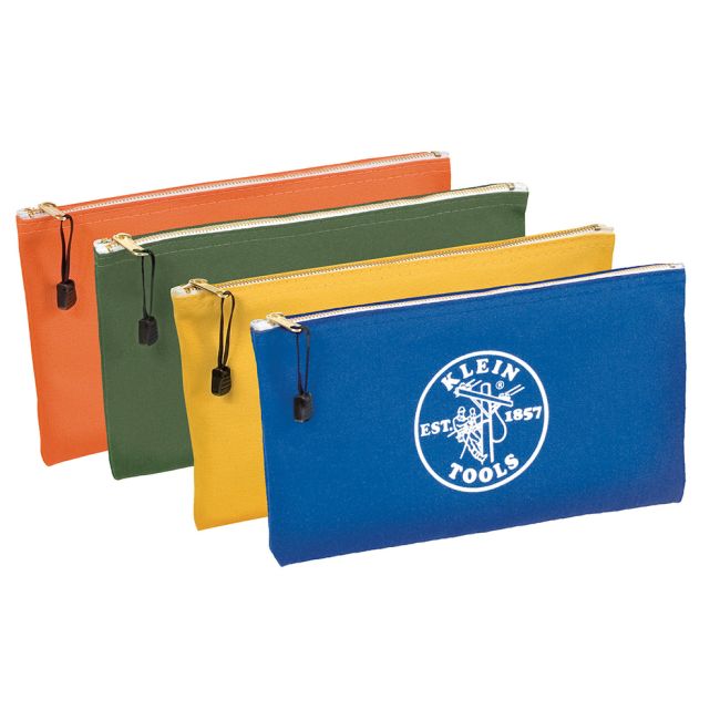 Klein Assorted Zipper Tool Pouches 4 Pack A-5140