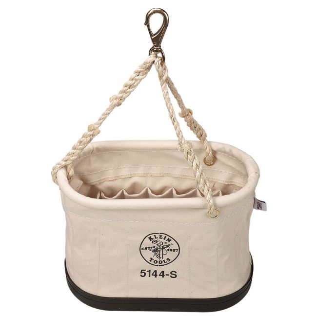 Klein Canvas Bucket 15Pcket Oval W/Swivel Snap A-5144S