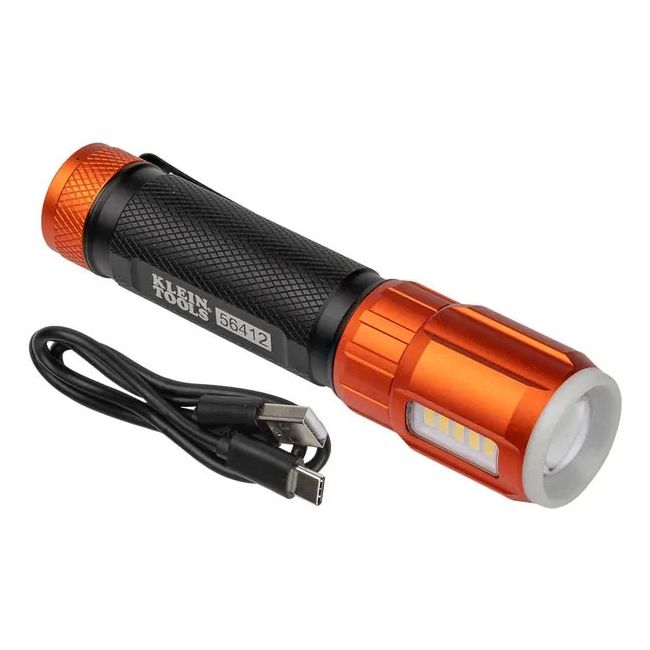 Klein 500 Lumens Rechargeable USB-C LED Torch A-56412