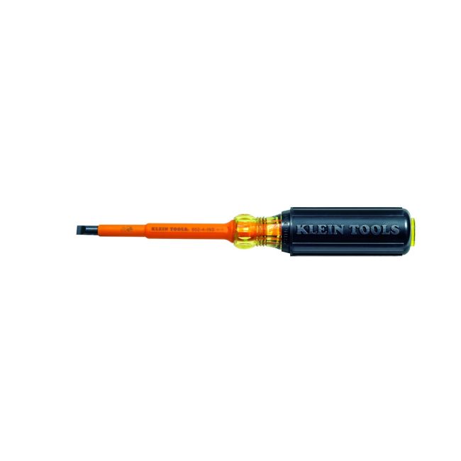 Klein Insulated Screwdriver 0.6 cm Cabinet 10 cm Round Shank A-602-4-INS