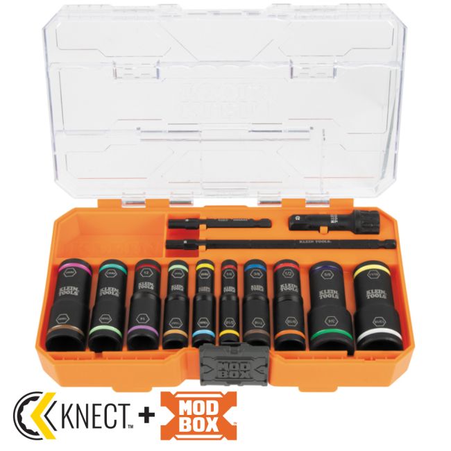 Klein Flip 20 Impact Sckt Set Knect Sae&Metric A-65239