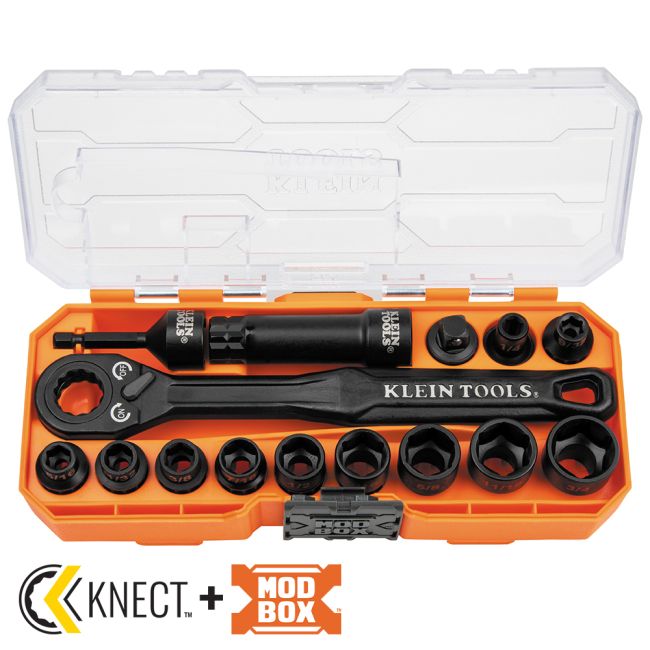 Klein 8.5" Impact Pt Socket Wrench Kit A-65400