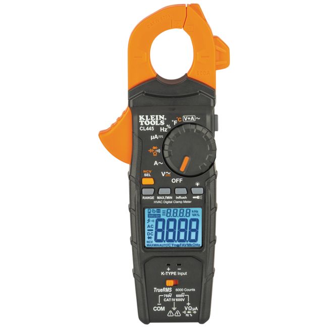 Klein HVAC 600A TRMS Clamp Meter A-CL445