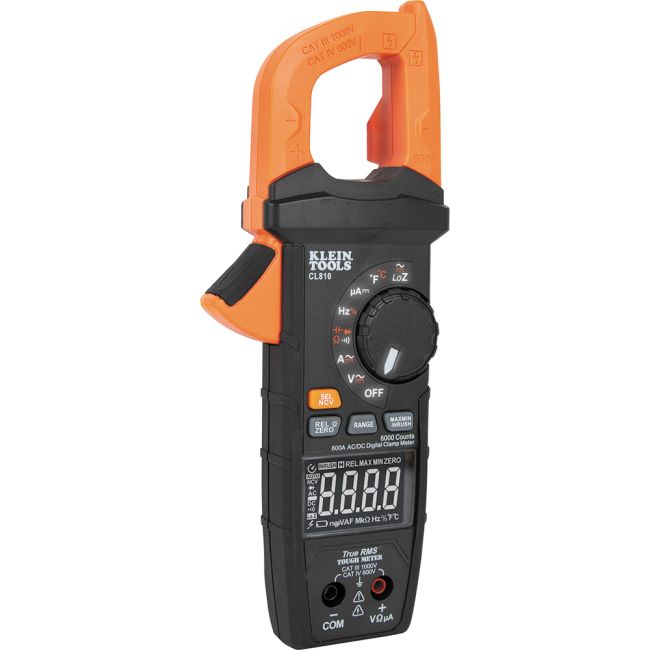 Klein 600A AC/DC Auto-Ranging TRMS Clamp Meter W/Worklight A-CL810