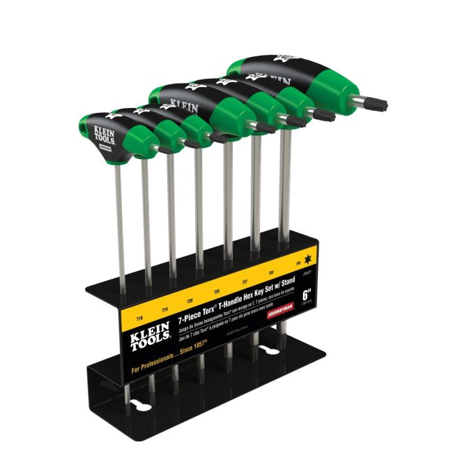 Klein Hex Key Set TORX® T-Handle 15.2 cm with Stand 7-Piece A-JTH67T