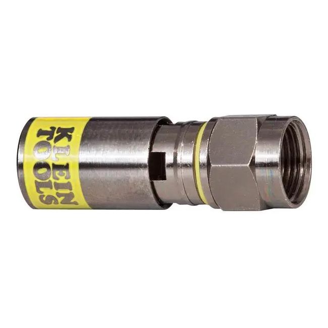 Klein Universal F Compression Coax Connectors RG6/6Q - 10 Pack A-VDV812-606