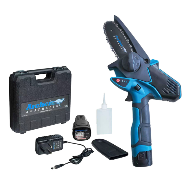 Archer Mini Cordless Chain Saw Kit A1758