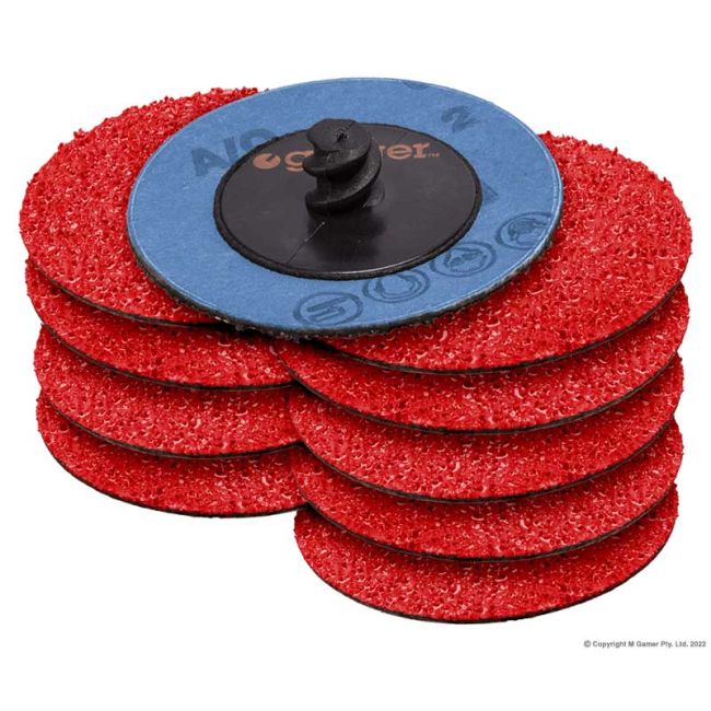 Geiger 2" Quick-Lock Ceramic Sanding Disc Pack - 80 Grit AB22012S80CP