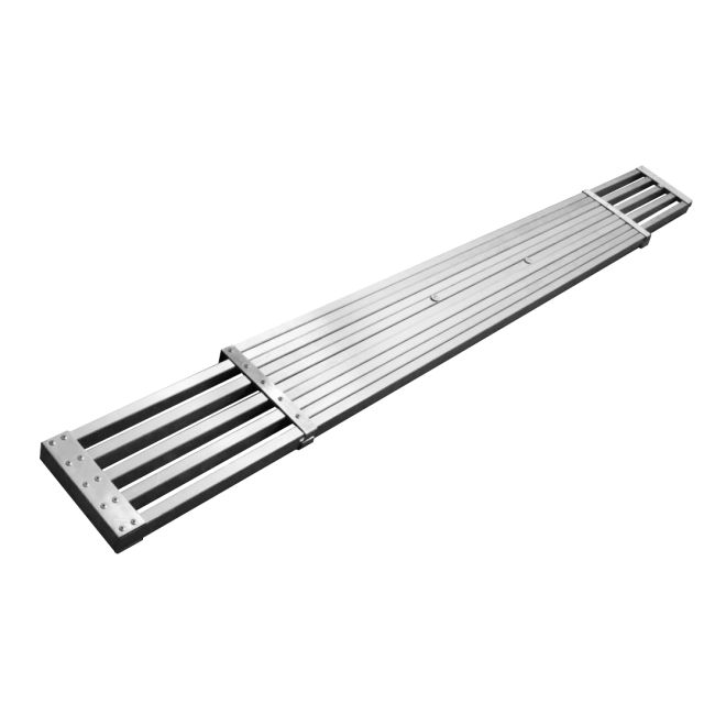 Extendable Aluminium Plank 2.44m to 3.96m 114kg Slip-Resistant Transforma TREP