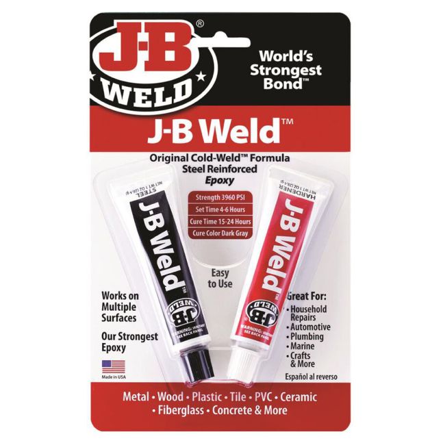 J-B Weld Adhesive 2oz 2 Part Epoxy Cold Weld 8265-S