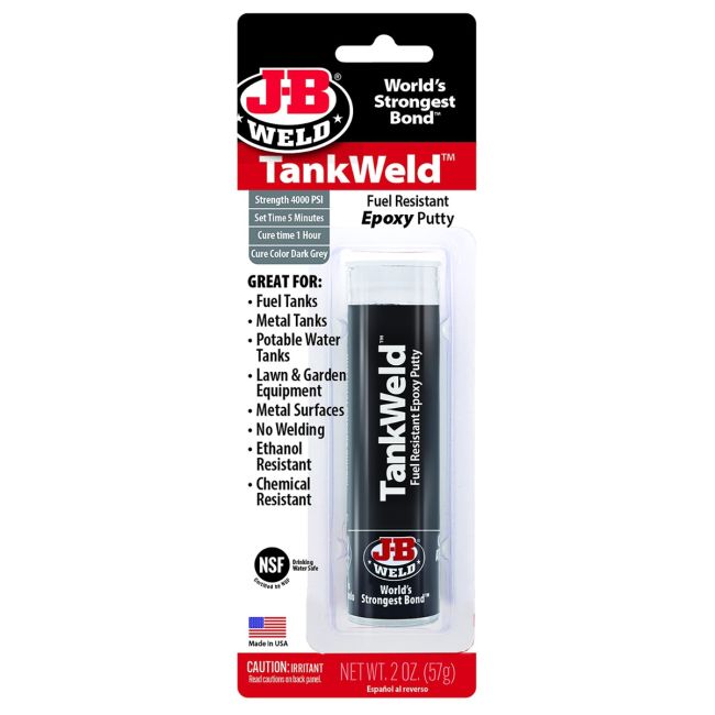 J-B Weld TankWeld Epoxy Putty 1oz Sets In 5 Minutes 8217