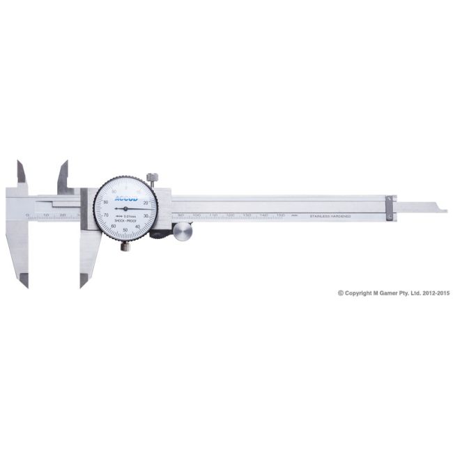 Accud 200mm Metric Dial Caliper AC-101-008-11