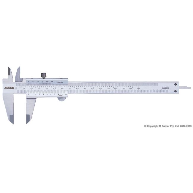 Accud 200mm Dual Scale Vernier Caliper AC-120-008-12