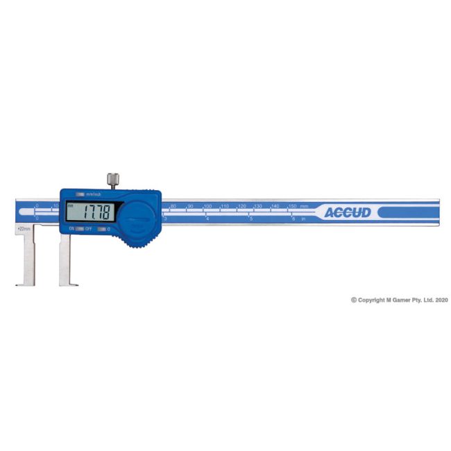 Accud 30-300mm Digital Inside Neck Caliper AC-135-012-11