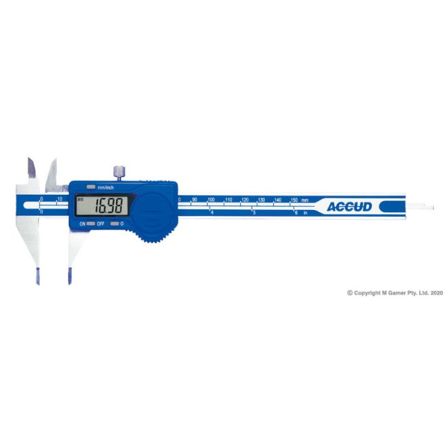 Accud 150mm Small Point Digital Caliper AC-168-006-11
