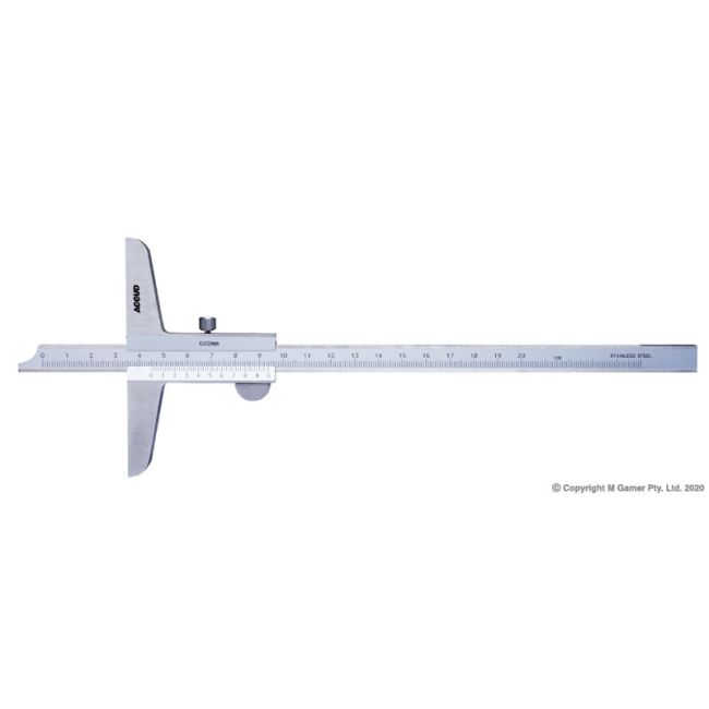 Accud 200mm Vernier Depth Caliper AC-177-008-11