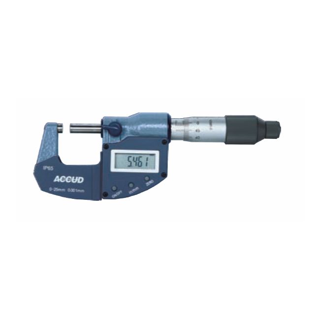 Accud 100-125mm Coolant Proof IP65 Digital Outside Micrometer AC-313-005-02