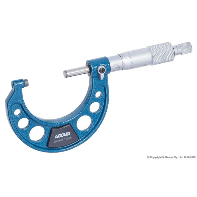 Accud 25-50mm Metric Outside Micrometer AC-321-002-01