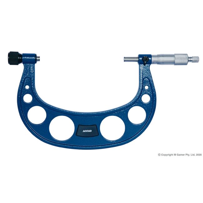 Accud 100mm Outside Micrometer with Interchangeable Anvils AC-325-004-01