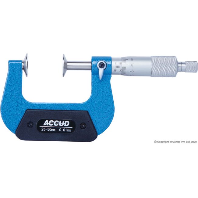 Accud 25mm Outside Disk Micrometer AC-342-001-02