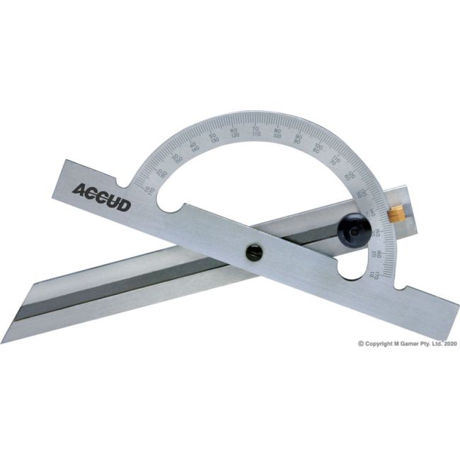 Accud 10-170° Protractor & 150mm Combination Square AC-813-006-01