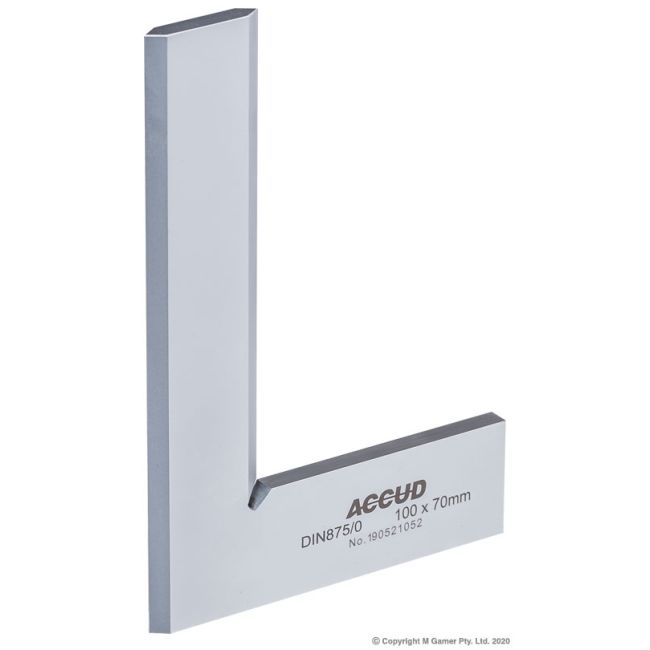 Accud 100mm Beveled Edge Machinist Square AC-832-004-10