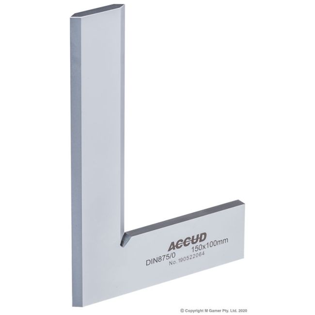 Accud 150mm Beveled Edge Machinist Square AC-832-006-10