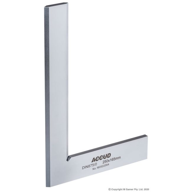 Accud 250mm Beveled Edge Machinist Square AC-832-010-10