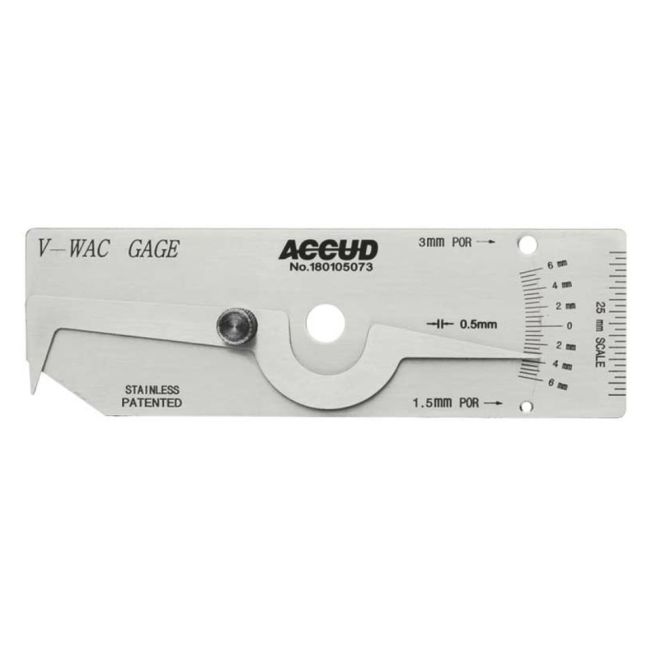 ACCUD Welding Gauge Range 0-6mm Accuracy 0.5mm AC-978-006-01 
