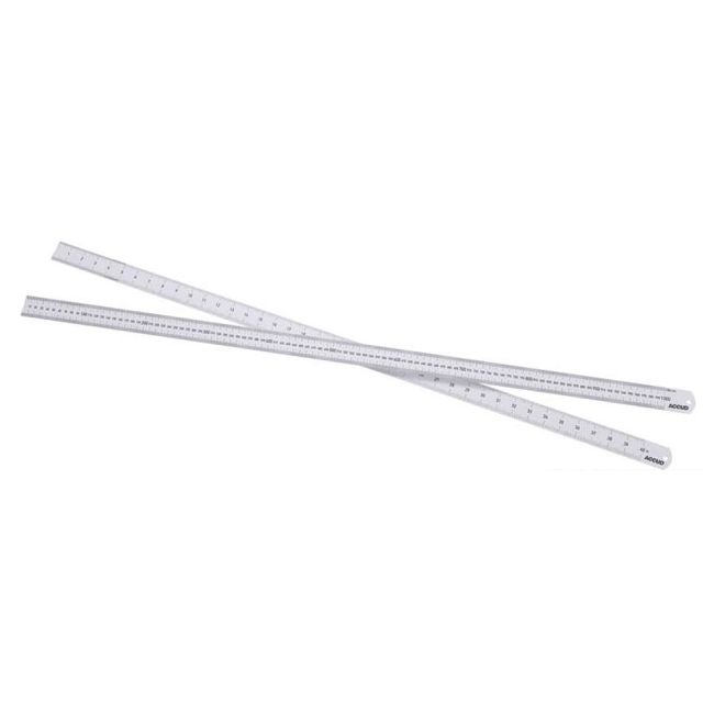 ACCUD Ruler Steel 1000mm/40" Dual Scale AC-990-040-1