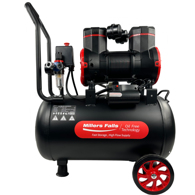 Millers Falls Oil Free Air Compressor 2.4HP 320L/min 35L Tank ACOF1780W35L