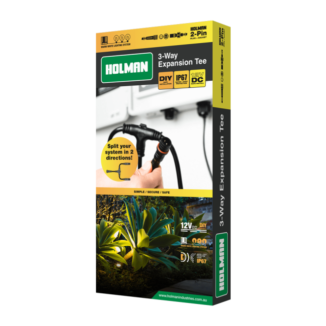 Holman 2-Pin 3-Way Expansion Tee ALCW3T